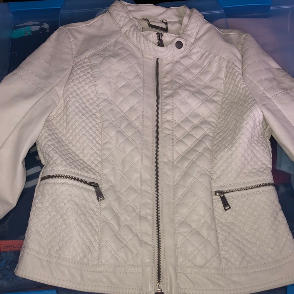 faux leather jacket